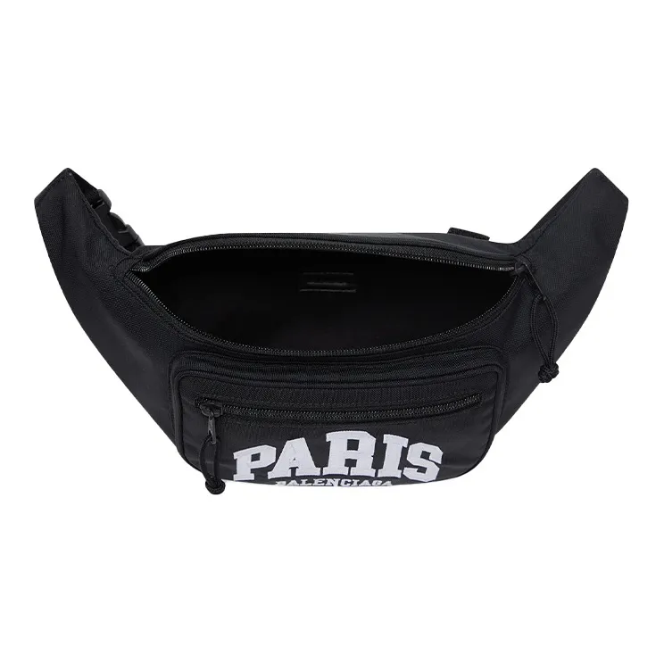 Balenciaga Recycled Nylon Fanny Pack Regular Men's Black-3