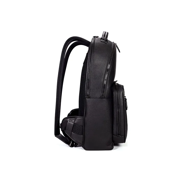 BALLY Cow Leather Backpack Large Size Men's Black-3