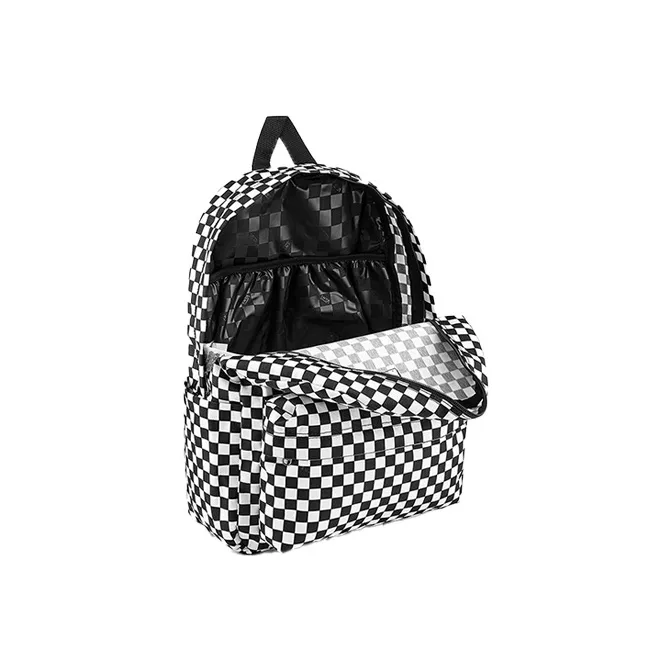 Vans Polyester Backpack Regular Unisex Black/White-3