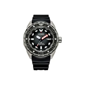 CITIZEN PROMASTER Series Automatic Mechanical Movement Rubber Strap Watch Men's Watches Black Dial