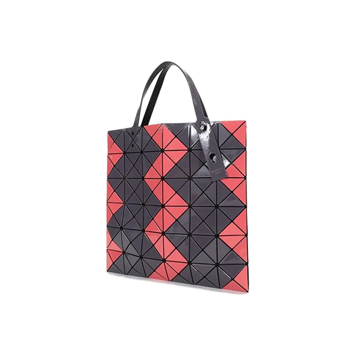 ISSEY MIYAKE PVC Tote Bag, Shopping Bag, Shoulder Bag, Handbag Women's Pink Purple Gray-1