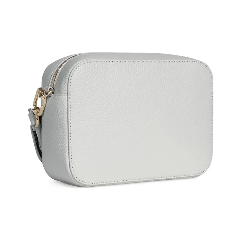Furla Sleek Collection Leather Camera Bag Shoulder Bag Crossbody Bag Mini Women's White-1