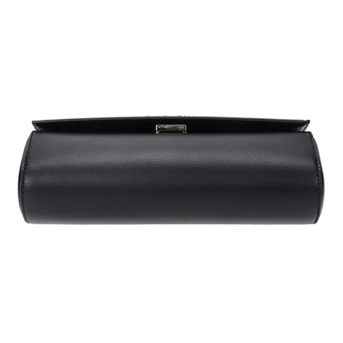 Givenchy Pandora Cow Leather Clutch Women's Black-4
