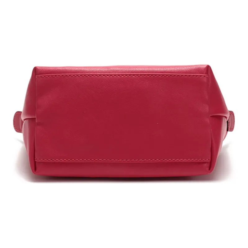 LONGCHAMP Sheepskin Dumpling Bag Handbags Shoulder Bags Mini Women's Deep Red-4