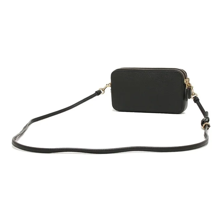 COACH Kira Leather Crossbody Bag, Wallet, Clutch Women's Black-3