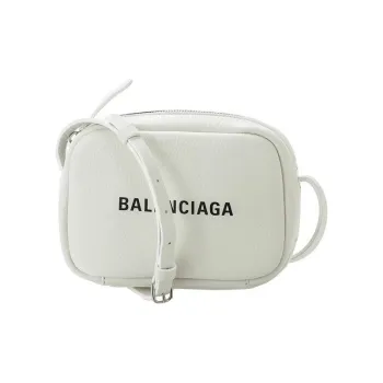 Balenciaga Calfskin Clutches Shoulder Bag Crossbody Bag Regular Women's White