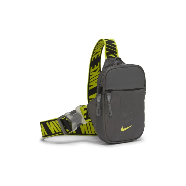 Nike Polyester Fanny Pack, Sling Bag, Cell Phone Pouch, Crossbody Bag Unisex Gray-1