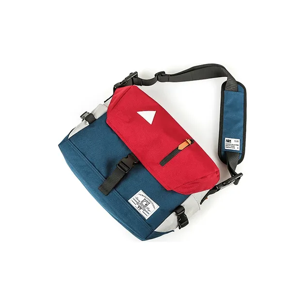 ACROSS Oxford Water Repellent Messenger Bag, Commute Bag, Crossbody Bag Regular Unisex Multicolor-14