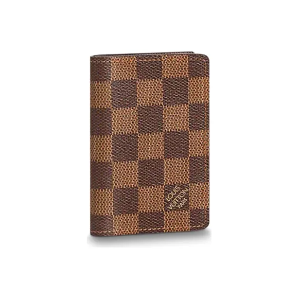 LOUIS VUITTON Pocket Organizer Damier Ebene Nm Brown-0
