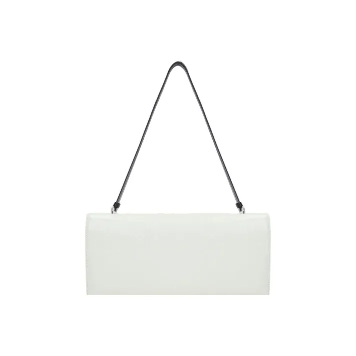 JIL SANDER Leather Shoulder Bag Women's White-1