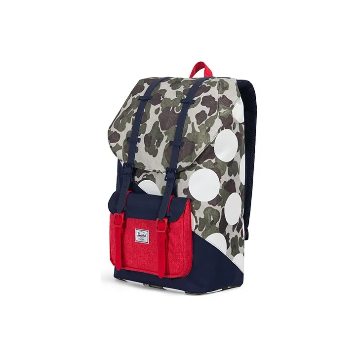 Herschel Polyester Backpack Large Size Unisex Green Bubble Camo Multicolor-1