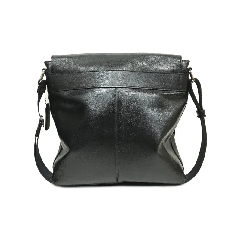 COACH Charles Cow Leather Shoulder Bag, Crossbody Bag, Briefcase Medium Size Men's Black-1