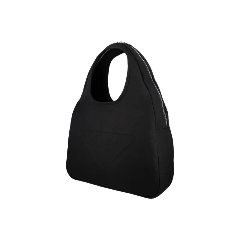 PRADA Canvas Canvas Bag Handbags Unisex Black-2