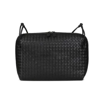 Bottega Veneta Sheepskin Crossbody Bag Regular Women's Dark Gray