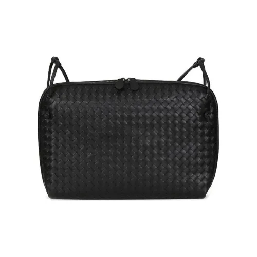 Bottega Veneta Sheepskin Crossbody Bag Regular Women's Dark Gray