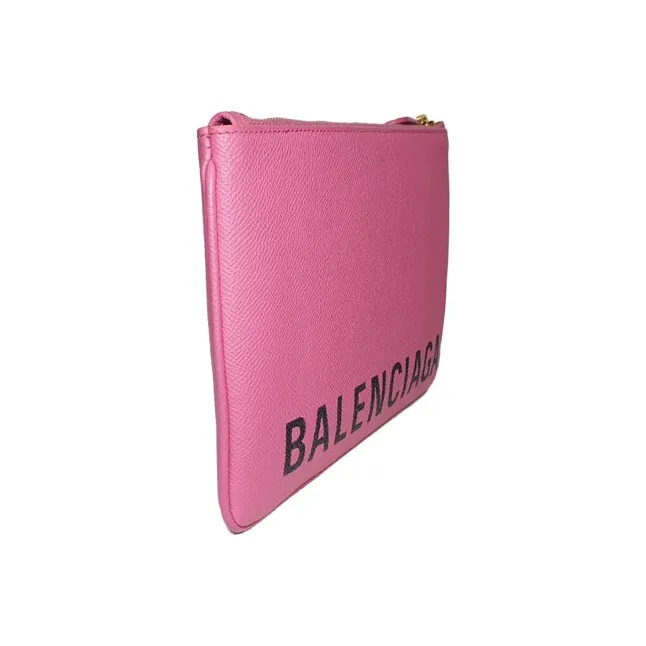 Balenciaga Cow Leather Clutch Women's Pink-1