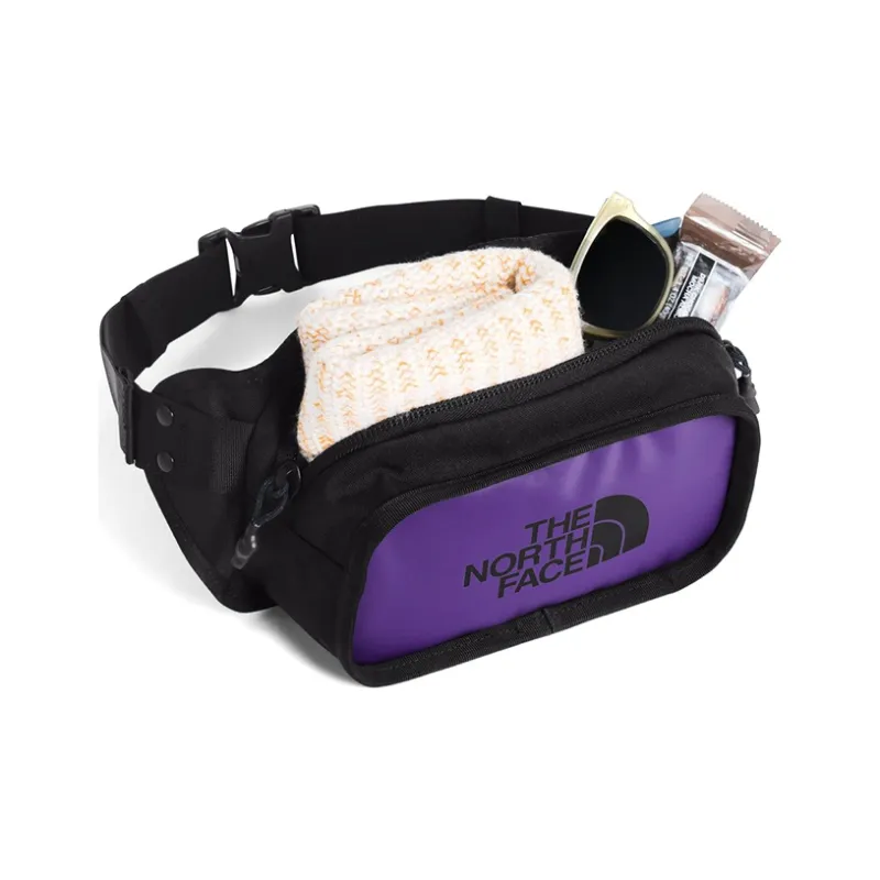 THE NORTH FACE Nylon Fabric Fanny Pack Regular Unisex Black Purple-2