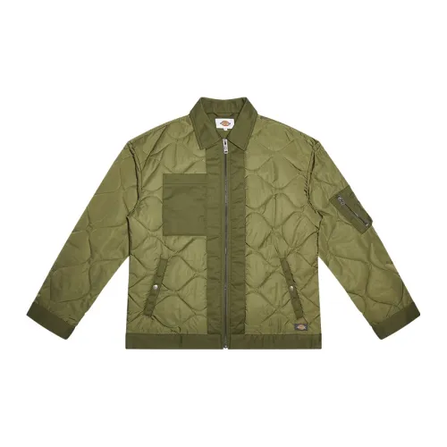 Dickies Puffer Jackets Unisex Army Green