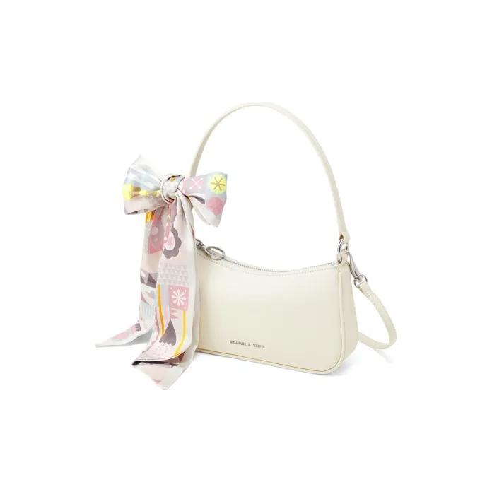 CHARLES&KEITH Fabric Small Square Bag Shoulder Bag Small Size Women's Multicolor-2