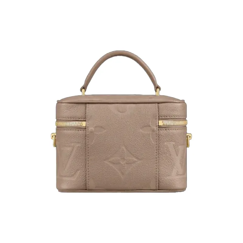 LOUIS VUITTON Vanity Cow Leather Dressing Bag, Makeup Bag, Handbag, Crossbody Bag, Shoulder Bag Women's Flesh-3