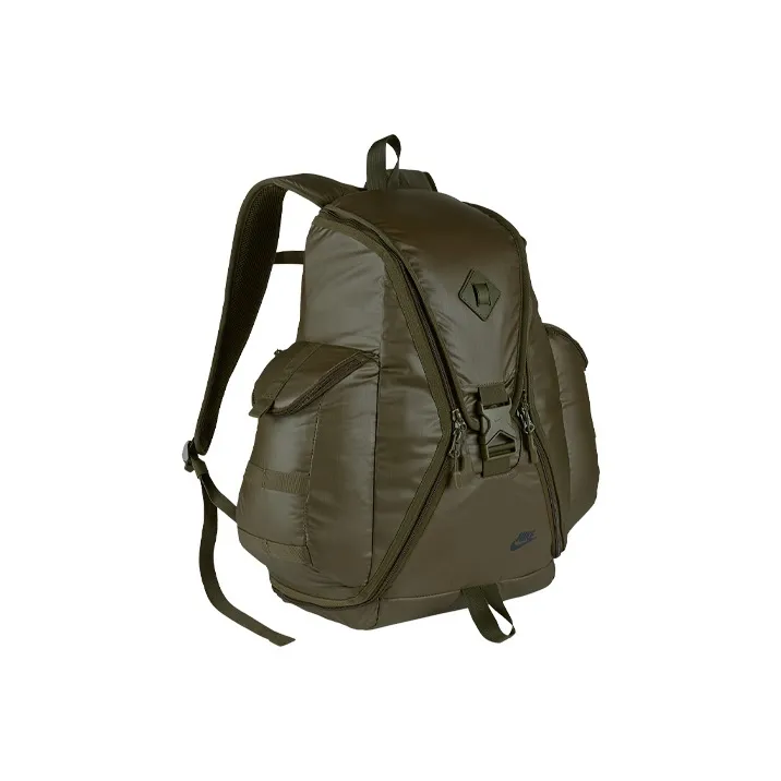 Nike Nylon Fabric Backpack Regular Unisex Olive Green-3