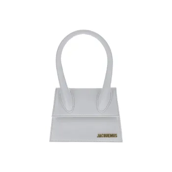 Jacquemus Leather Portable Crossbody Bag, Shoulder Bag Women's White