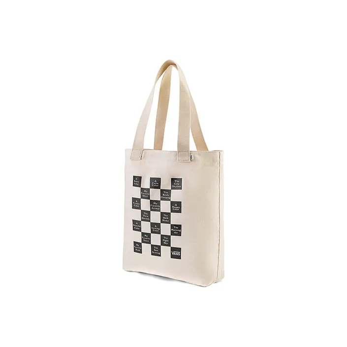 Vans Canvas Tote Bag Shopping Bag Handbag Canvas Bag Regular Unisex Ecru-1