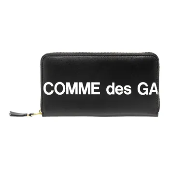 CDG Cow Leather Wallet Regular Women's Black