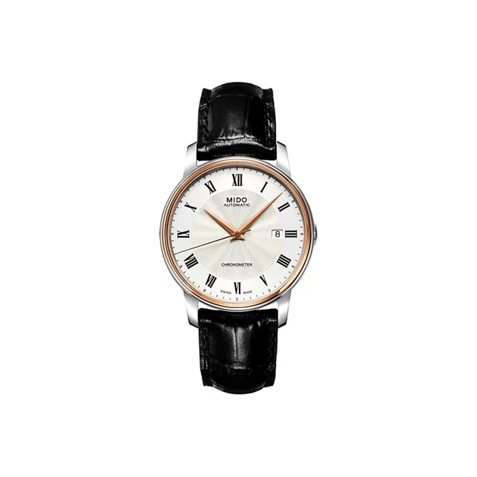 MIDO Baroncelli Collection Automatic Mechanical Movement Men's Watches Watch 39mm White Dial-0
