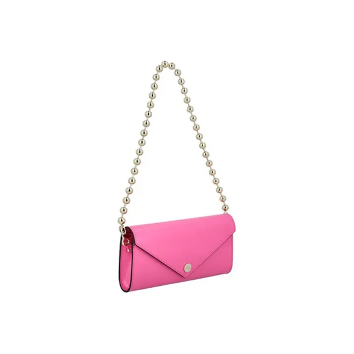 GANNI Recycled Leather Wallet Women's Pink-2