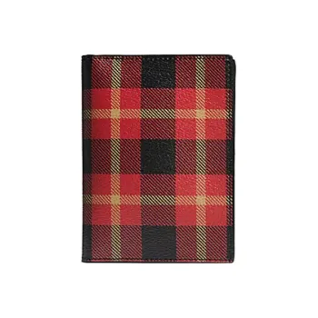 COACH Passport Case Canvas Passport Holder Women's Black