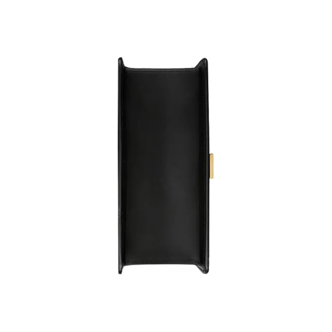 GUCCI Sylvie Leather Handbag, Shoulder Bag, Crossbody Bag Mini Women's Black-7