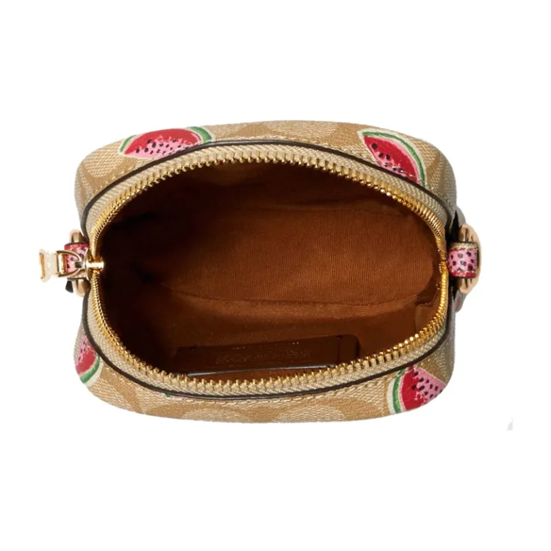 COACH Phoebe Square Bag Shoulder Bag, Crossbody Bag Trumpets Women's Brown-1