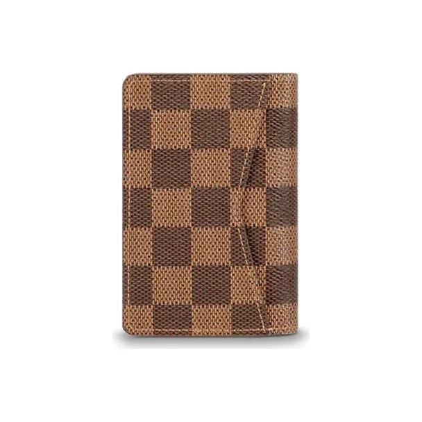LOUIS VUITTON Pocket Organizer Damier Ebene Nm Brown-2