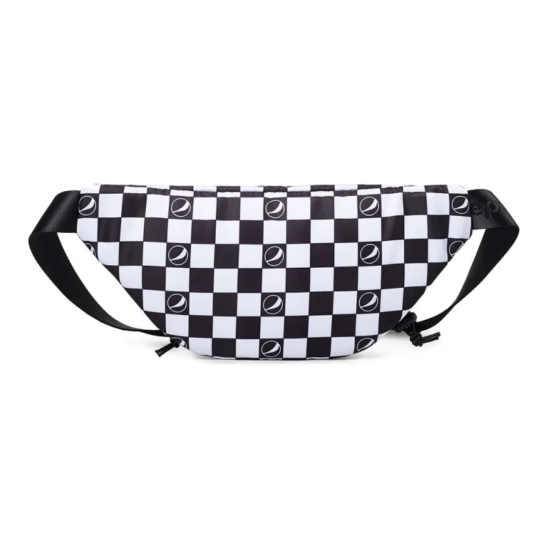 Pepsi Nylon Fabric Sling Bag Fanny Pack Regular Unisex Black White-4