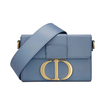 DIOR Cow Leather Handbag, Shoulder Bag, Crossbody Bag Women's Blue