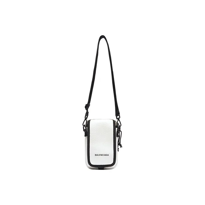 Balenciaga Sheepskin Crossbody Bag Men's White-5