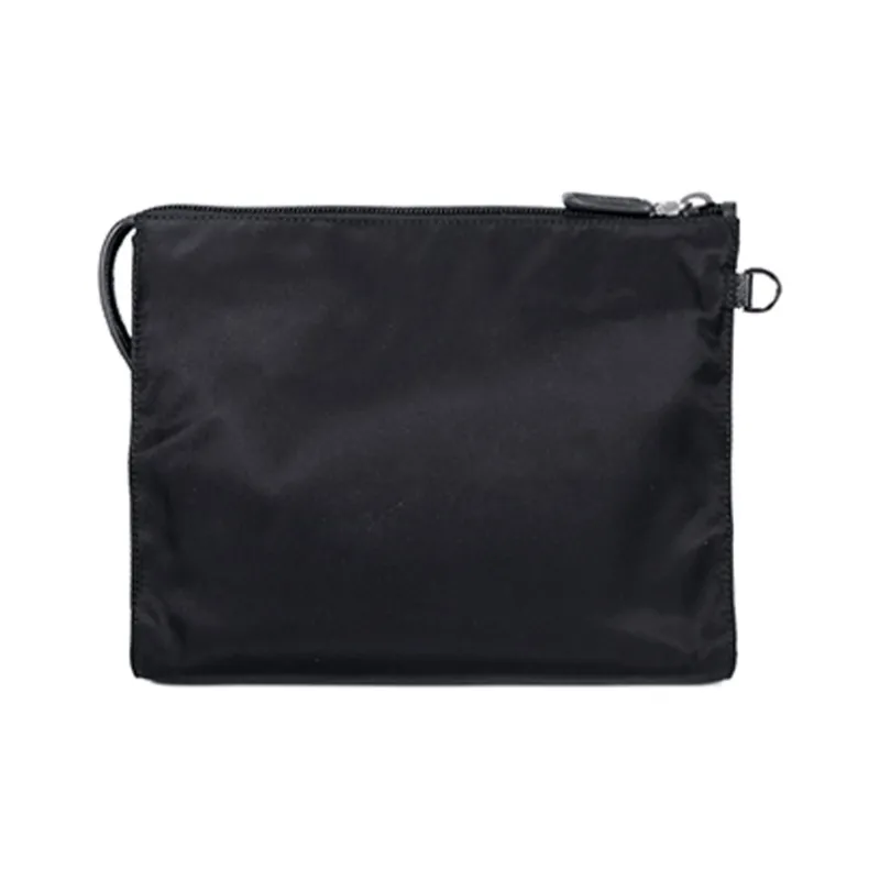 PRADA Nylon Fabric Makeup Bags Clutches Men's Black-4