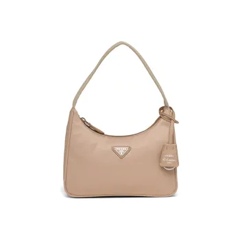 PRADA Nylon Hobo Bag Shoulder Bag Handbag Shoulder Bag Women's Cameo Brown
