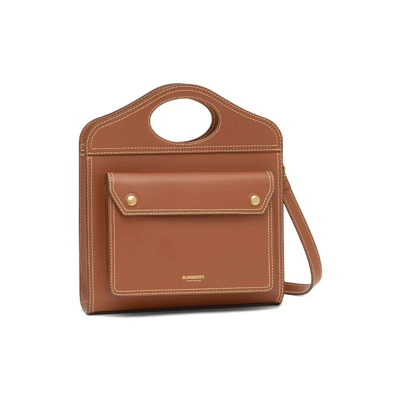 Burberry Leather Handbag Mini Women's Malt Brown-2