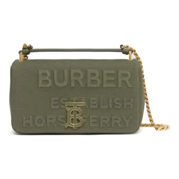 Burberry Horseferry Canvas Cotton Linen Rona Bag Canvas Bag Shoulder Bag Women's Jasper