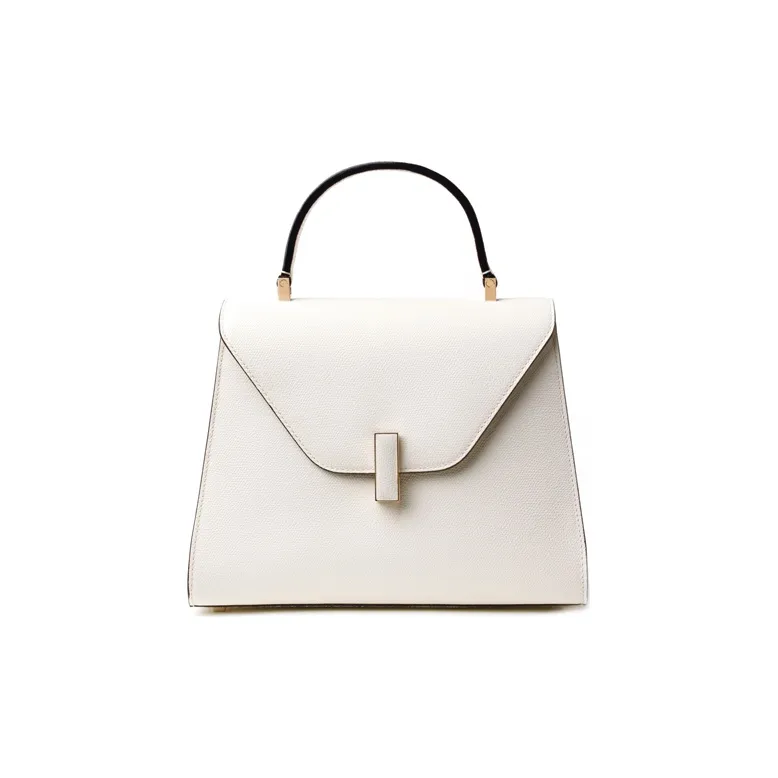Valextra Iside Calfskin Shoulder Bag, Crossbody Bag, Handbag Medium Size Women's White-0