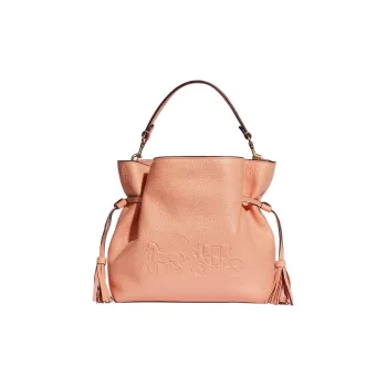 COACH Andy Refined Pebble Leather Handbag Shoulder Bag Crossbody Bag Medium Size Women's Light Pink