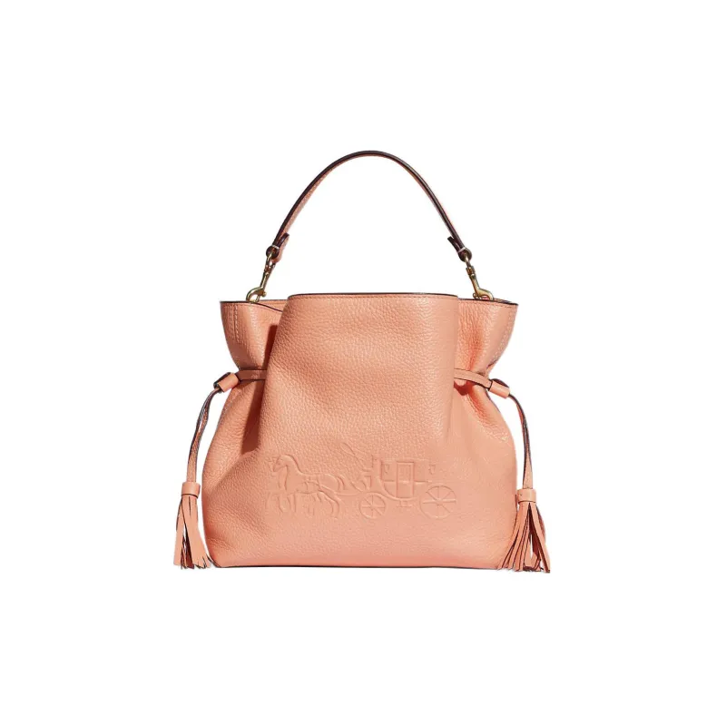 COACH Andy Refined Pebble Leather Handbag Shoulder Bag Crossbody Bag Medium Size Women's Light Pink-0