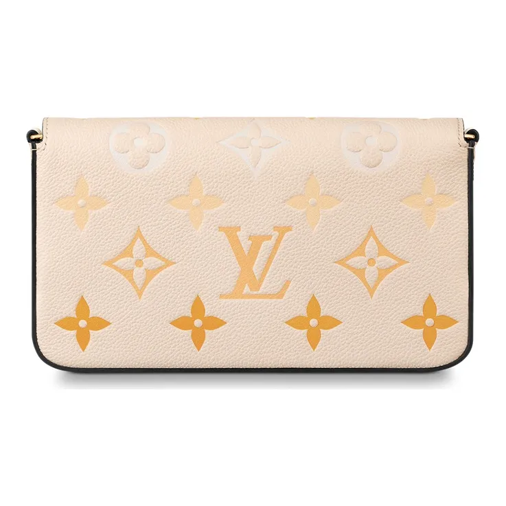 LOUIS VUITTON Felicie Pochette Monogram Empreinte Cream-2