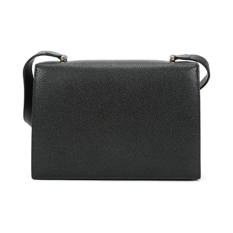 GUCCI Grained Leather Crossbody Bag Shoulder Bag Women's Black-3