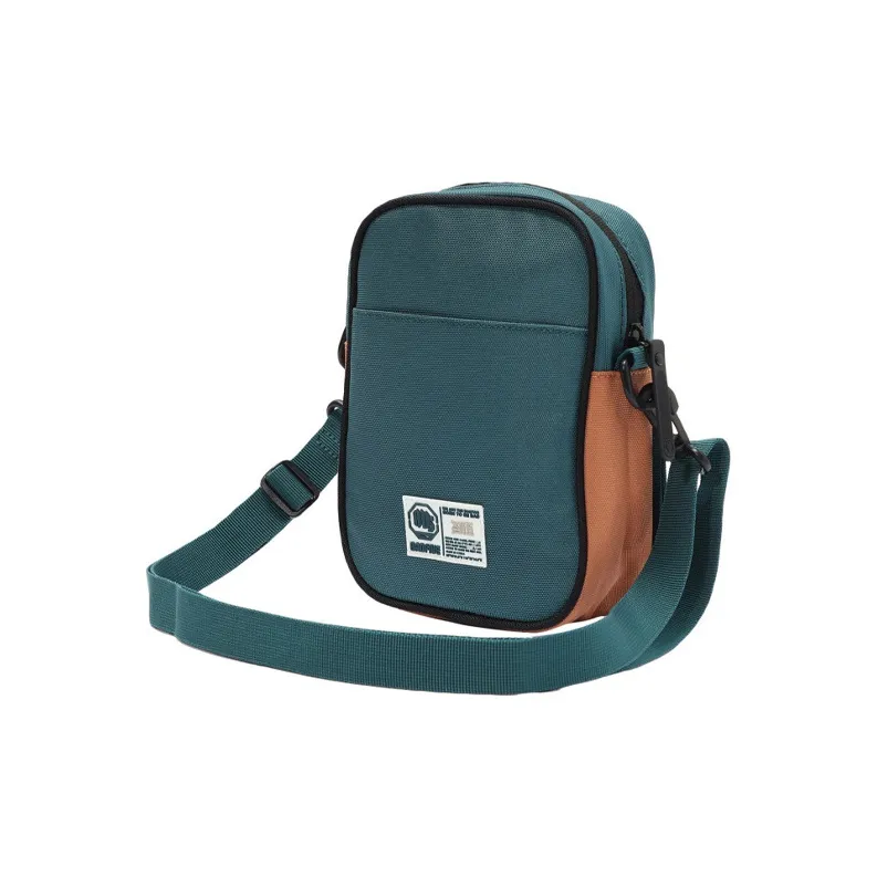 LiNing Badfive Polyester One Shoulder Crossbody Sports Bag Unisex Blue Green-2