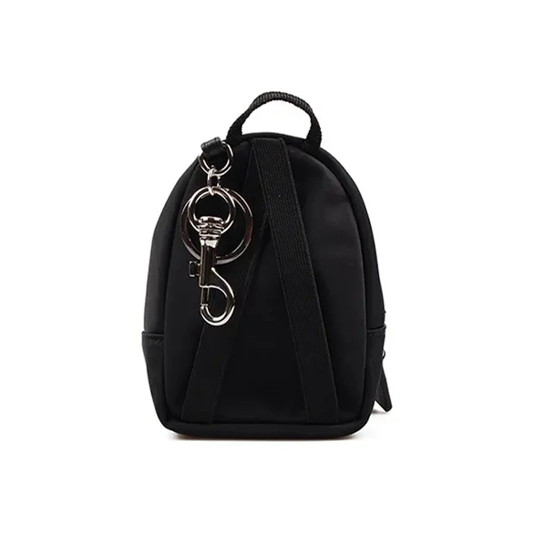 VERSACE Nylon Key Pouch Coin Purse Unisex Black-3