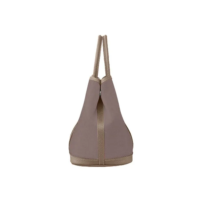 HERMES Garden Canvas With Leather Canvas Bag Handbags Women's Etoupe/Beige De Weimar Elephant Gray/Weimar Dog Beige-1