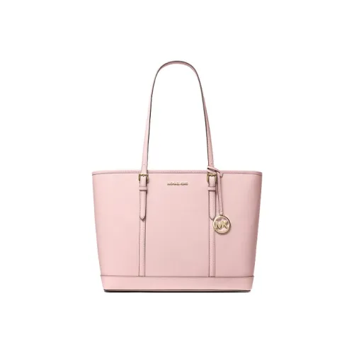 MICHAEL KORS Jet Set Travel Leather Shoulder Bag Large Size Women's Soft Pink
